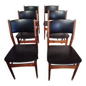 6 teak chairs from the 70s