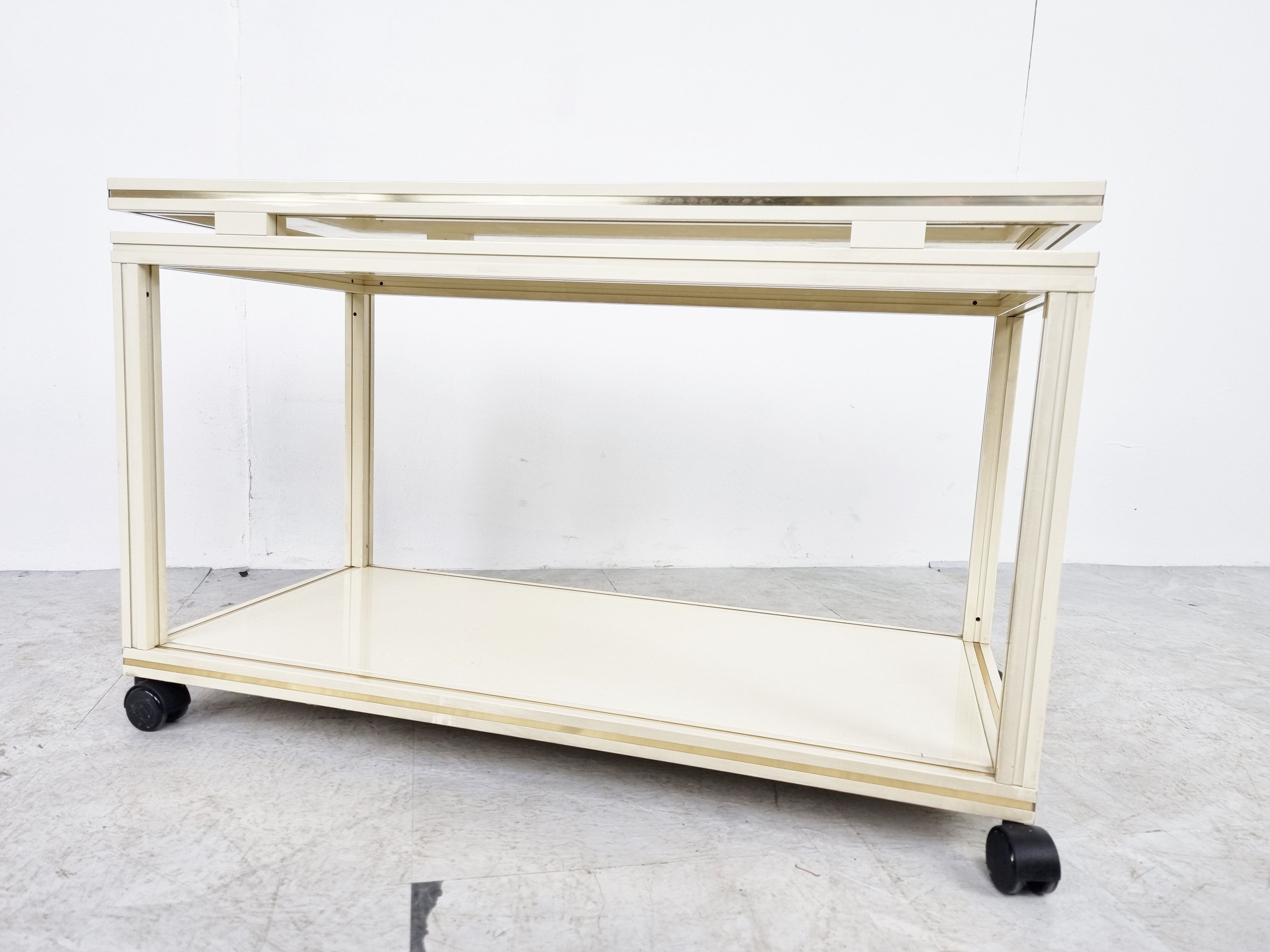 Trolley vintage par Pierre Vandel, années 1980