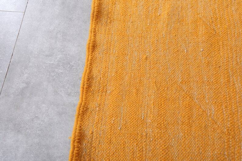 Honey orange Moroccan rug 150/250cm