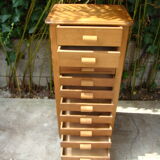 Multi-drawer antique oak craft furniture