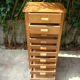 Multi-drawer antique oak craft furniture