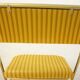 Ensemble de 4 chaises pliables Lafuma, années 70, vintage, ocre et doré