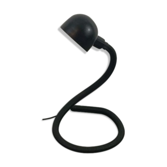 Lampe serpent noir vintage