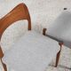 Midcentury set of 4 chairs in teak by Arne Hovmand Olsen for Mogens Kold