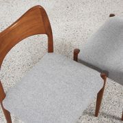 Midcentury set of 4 chairs in teak by Arne Hovmand Olsen for Mogens Kold