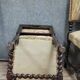 Suite de 4 chaises style Louis XIII en chene vers 1850
