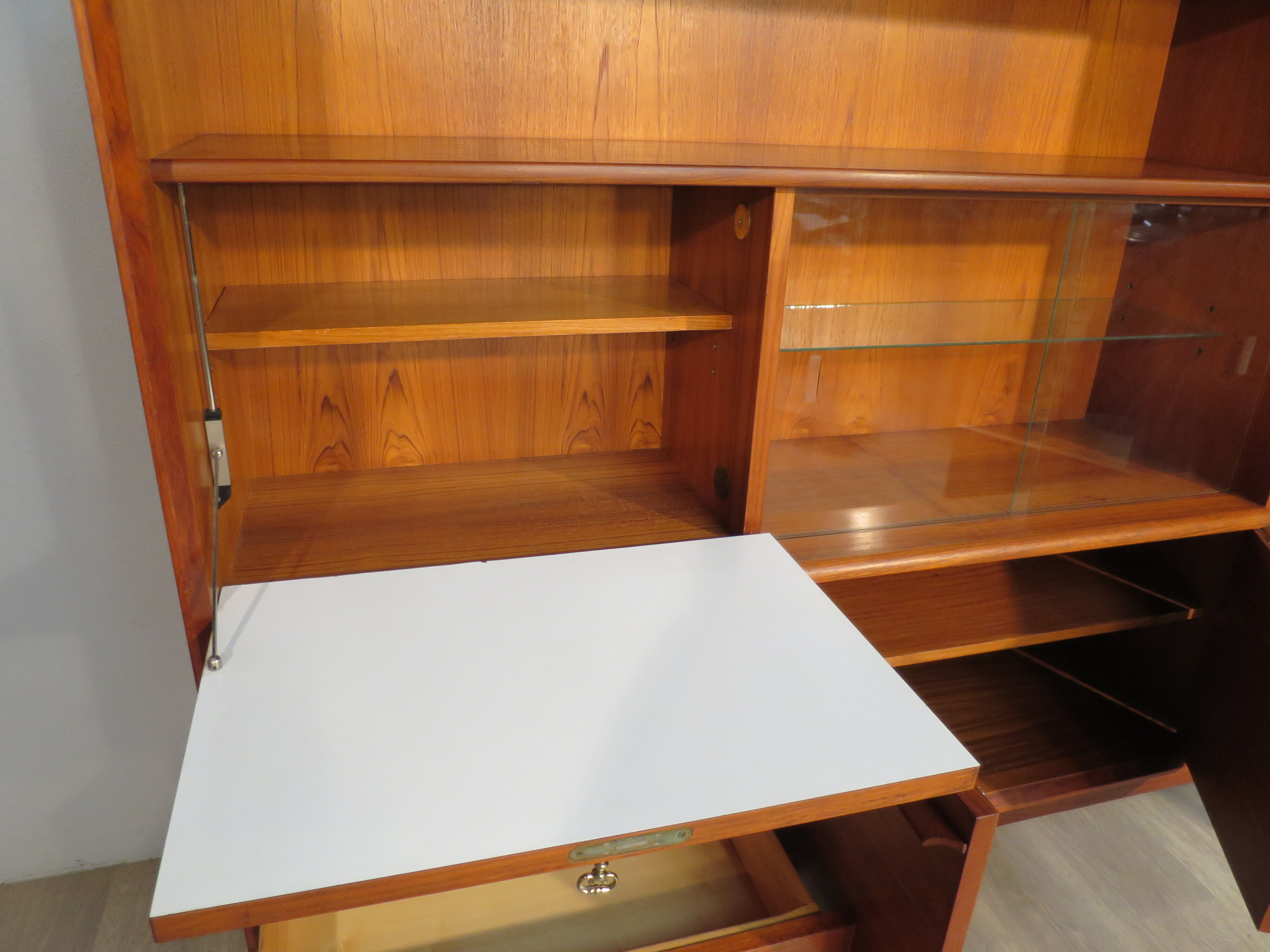 Scandinavian secretary of the 70s in teak