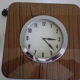 Electric wall clock in formica - 1950s