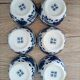 Gaiwan traditional chinese tea set in blue and white porcelain