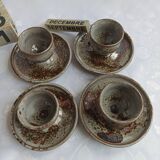 Sandstone shells signed Chantal - Thierry Robert vintage pottery