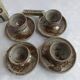 Sandstone shells signed Chantal - Thierry Robert vintage pottery