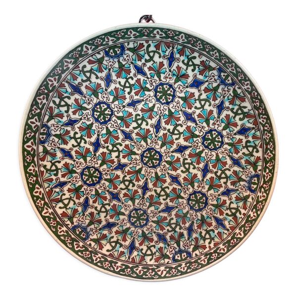 Plat ancien en céramique poterie, Maghreb probable Tunisie