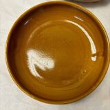 Set of 4 glazed stoneware bowls or plates