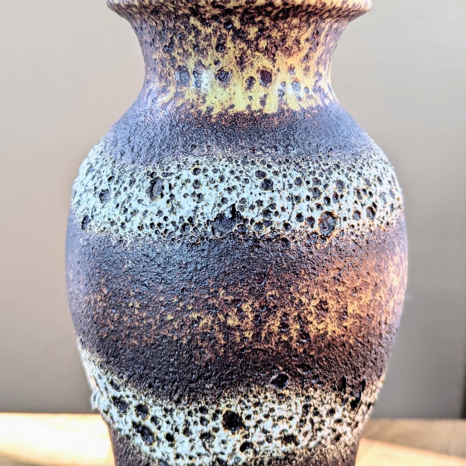 Scheurich West Germany Vase 293-27 or 298-27, Fat Lava vintage