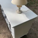 Ensemble commode/grainetier et ses lampes a poser