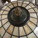 Arts & Crafts table lamp in leaded stained glass, 20th century.