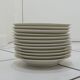 White and yellow porcelain dinner service with gold edging, Poral Limoges France
