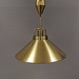 Hanging lamp by Fritz Schlegel for Lyfa Denmark, solid brass, model P295