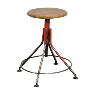 Tabouret pivotant industriel, années 1960