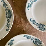 6 flat plates old iron earth Lutetia Longchamp