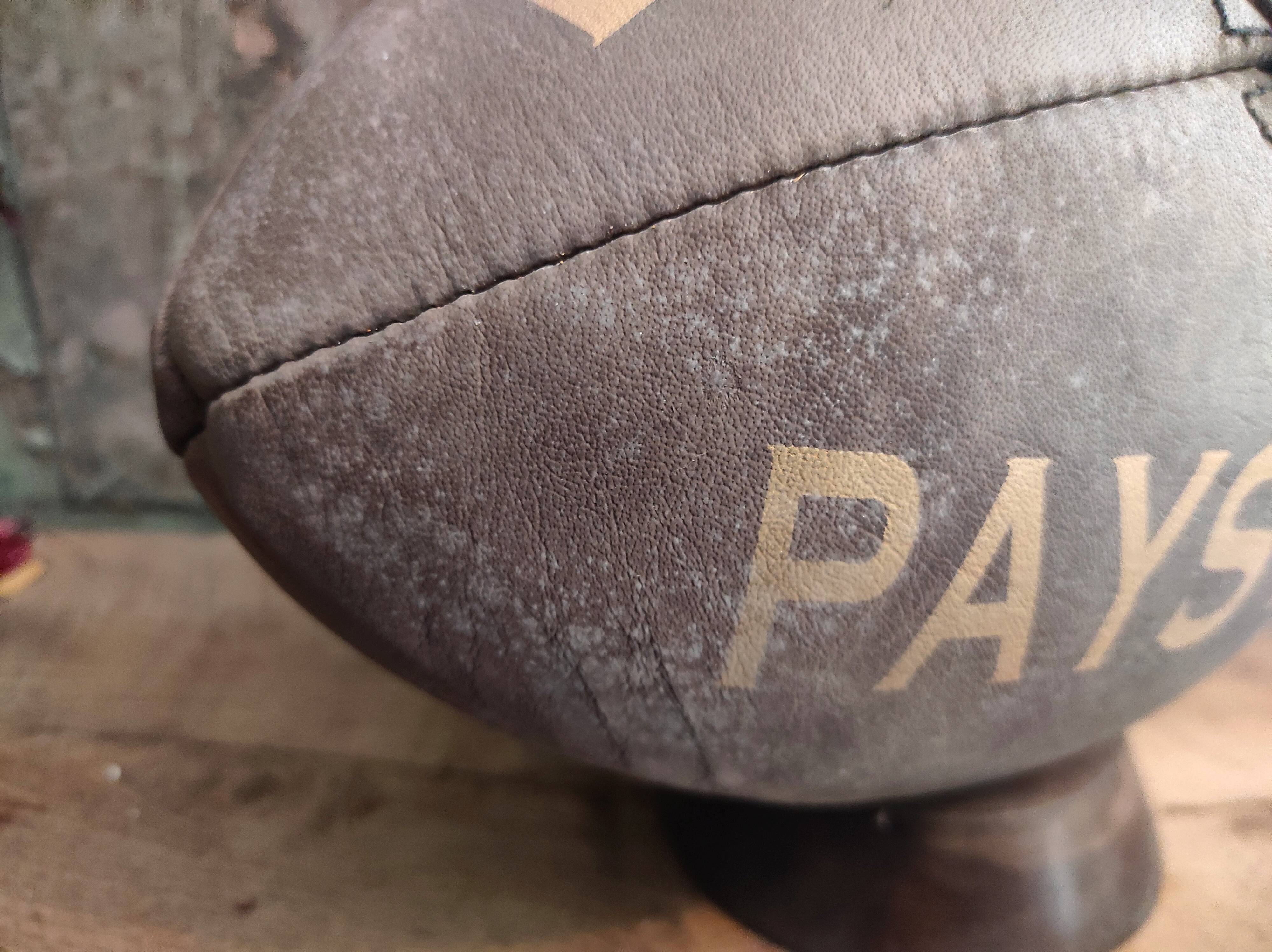 Vintage leather rugby ball Biarritz
