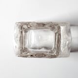 Pressed Glass Vase On The Rocks by Heiner Düsterhaus / Walther Glas / 1972