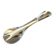 Modernist salad tongs gulden – polished stainless steel – 1970s