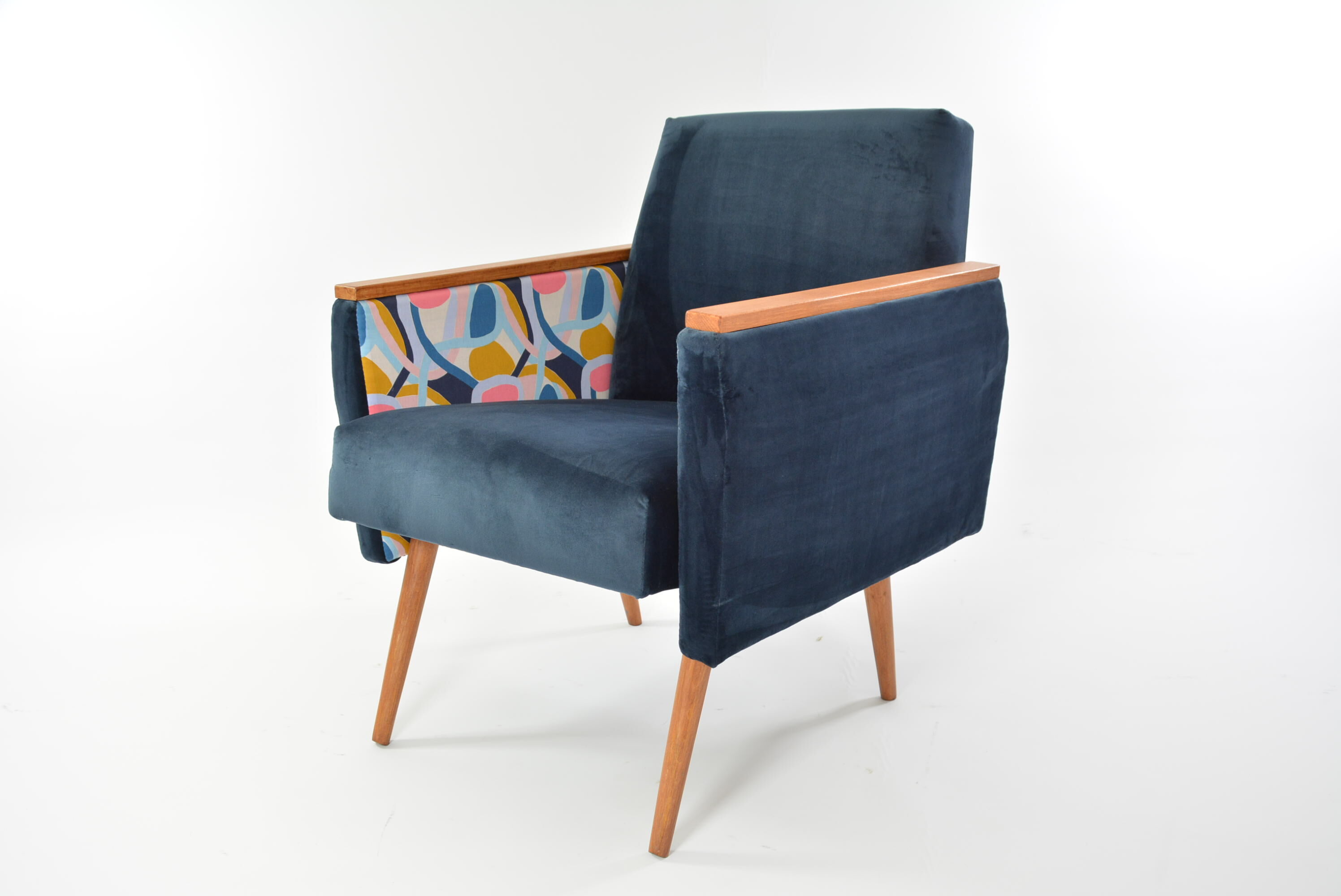 Blue Matisse square chair