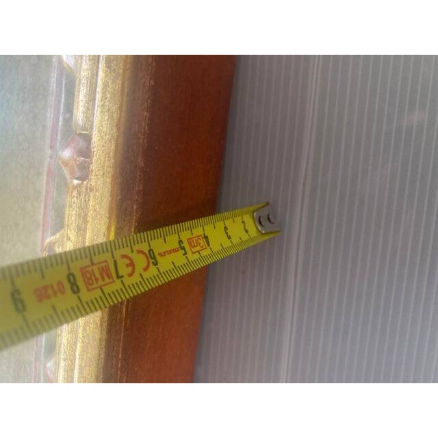 Venetian mirror in solid linden wood, hand-decorated