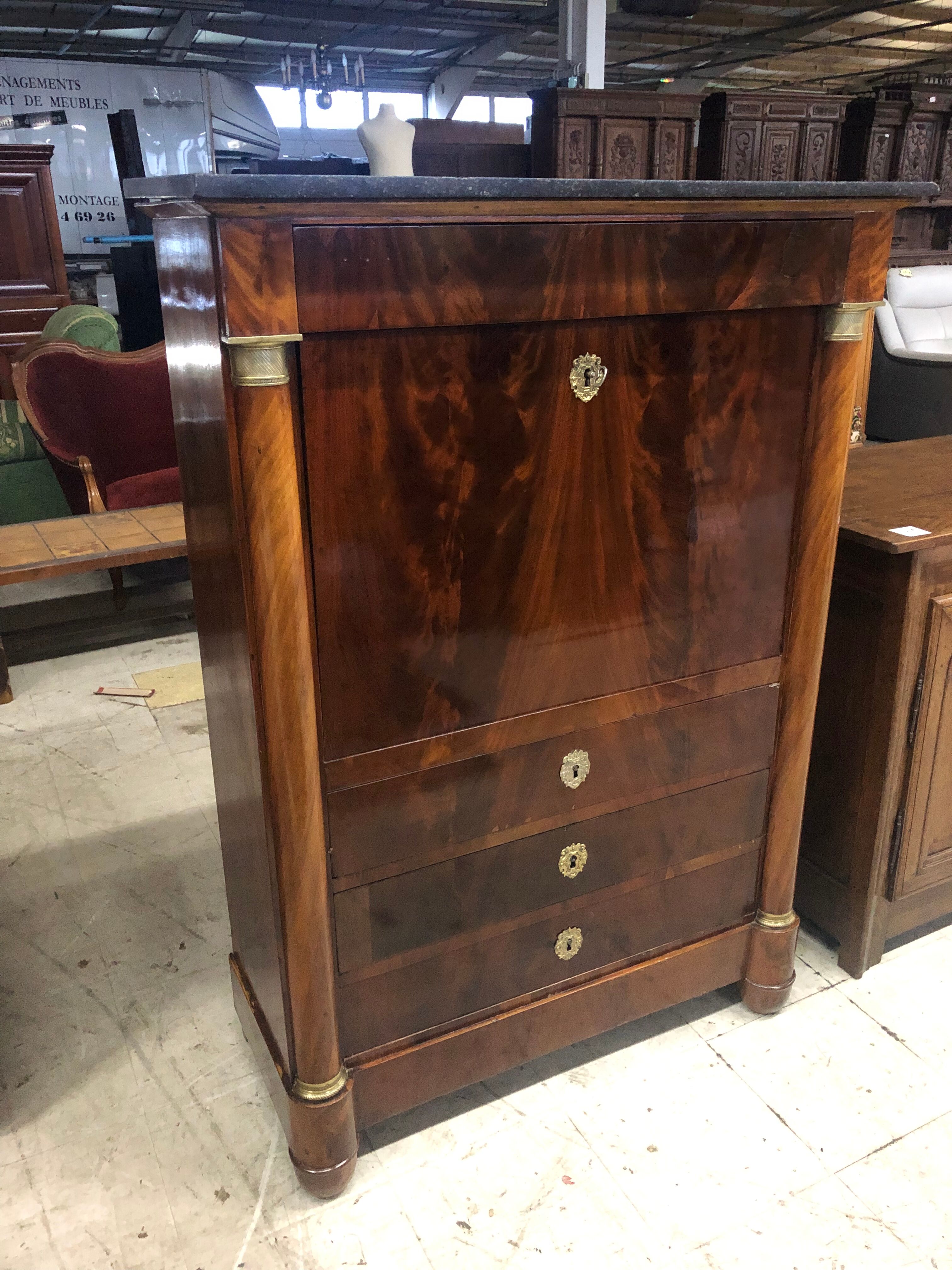 Secretary mahogany empire