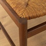 Dining chairs from the 1970s with original seagrass weave (set of 2)