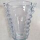 Large oval crystal vase
