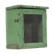 Little Old Wall Showcase Box has Green Skate Clock of Origin India