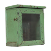 Little Old Wall Showcase Box has Green Skate Clock of Origin India