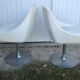 Pair of vintage armchairs with swivel tulip feet