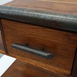 Table d'appoint ou table de chevet industrielle, Belgique vers 1910