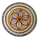 Old HB QUIMPER Plate Earthenware Geometric Rosette Decoration