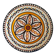 Old HB QUIMPER Plate Earthenware Geometric Rosette Decoration
