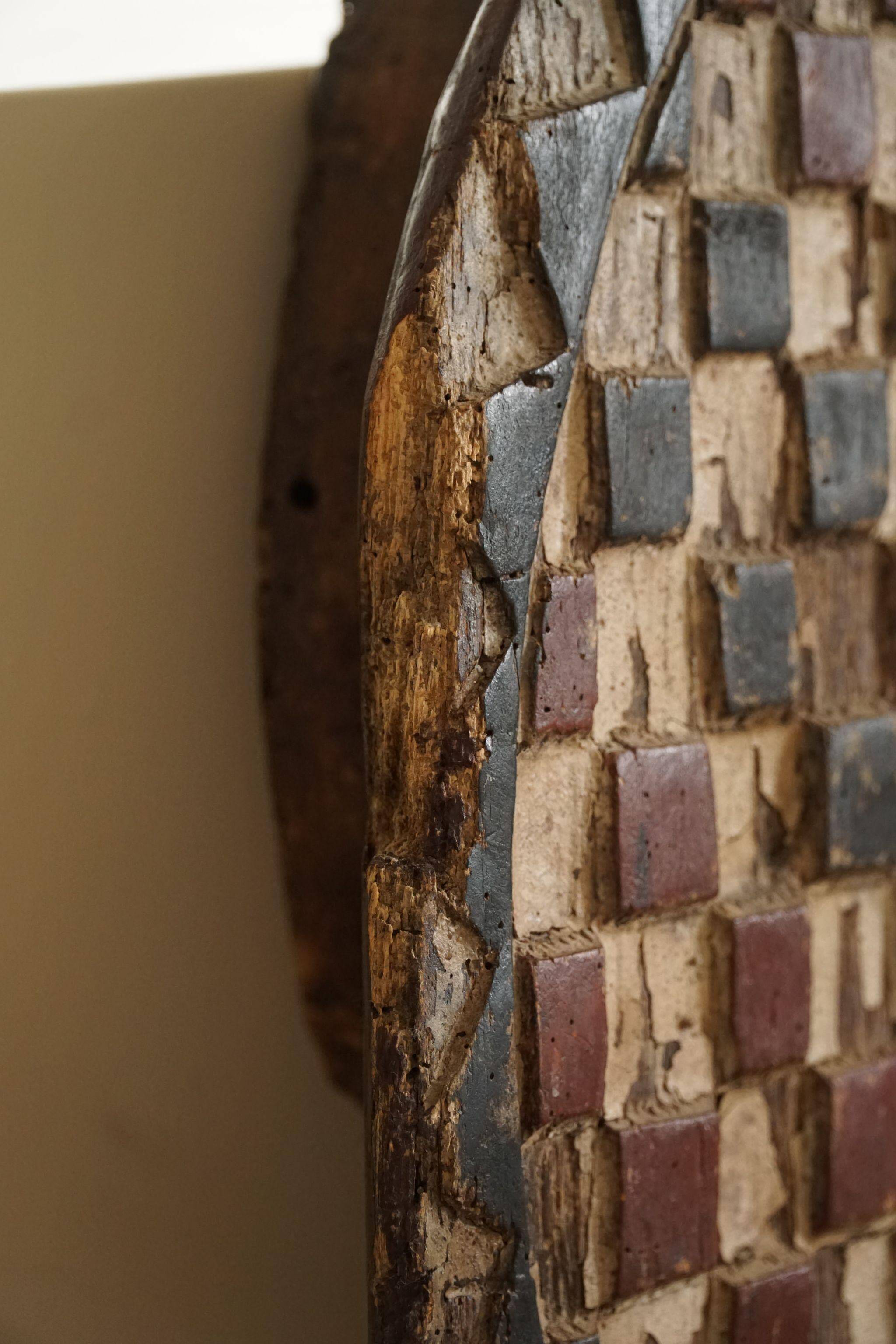 Grand Baule tribal mask Kple Kple African wooden, Ivory Coast, mid-20th century.