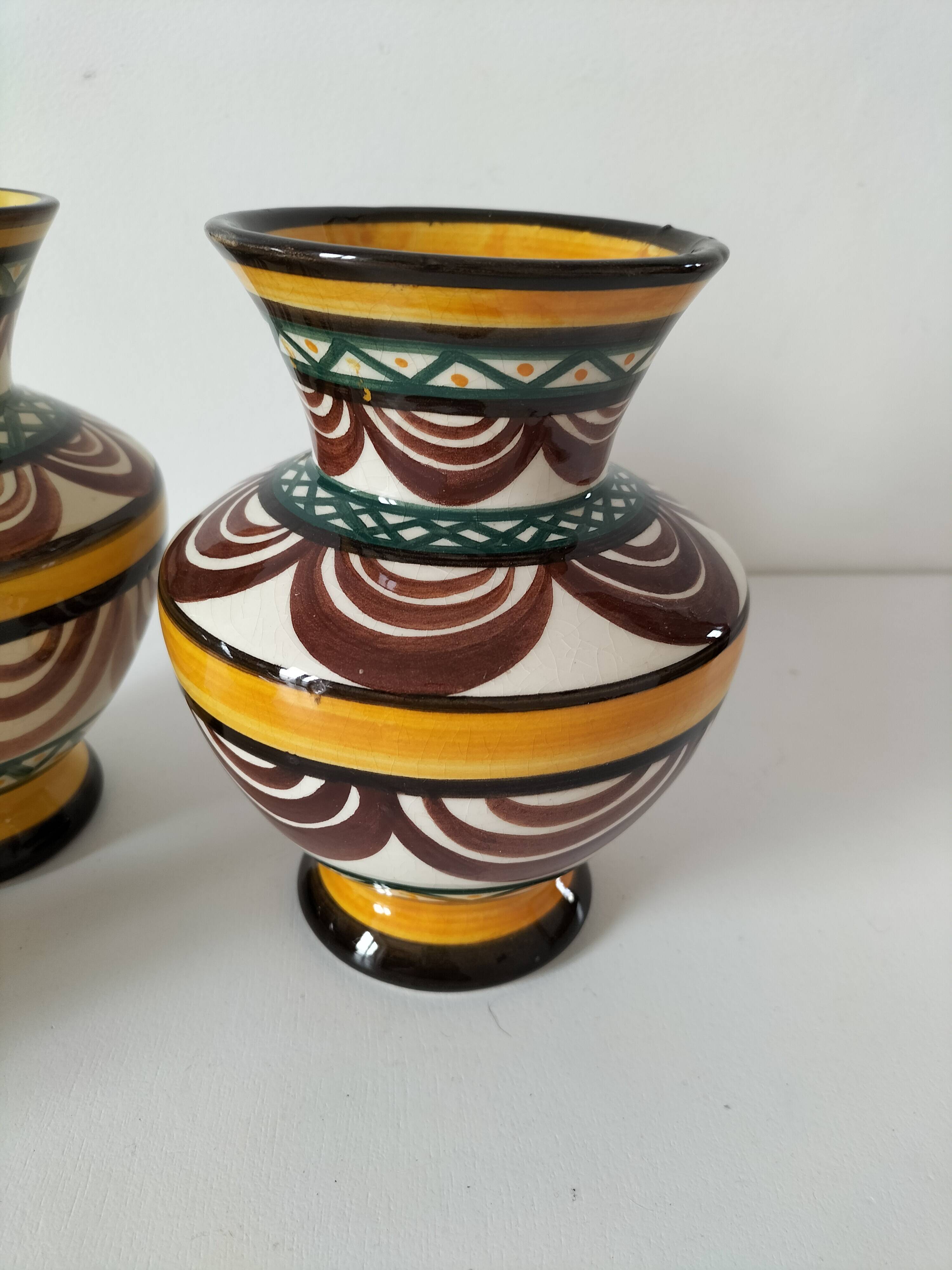 Trio of Saint Jean de Bretagne vases