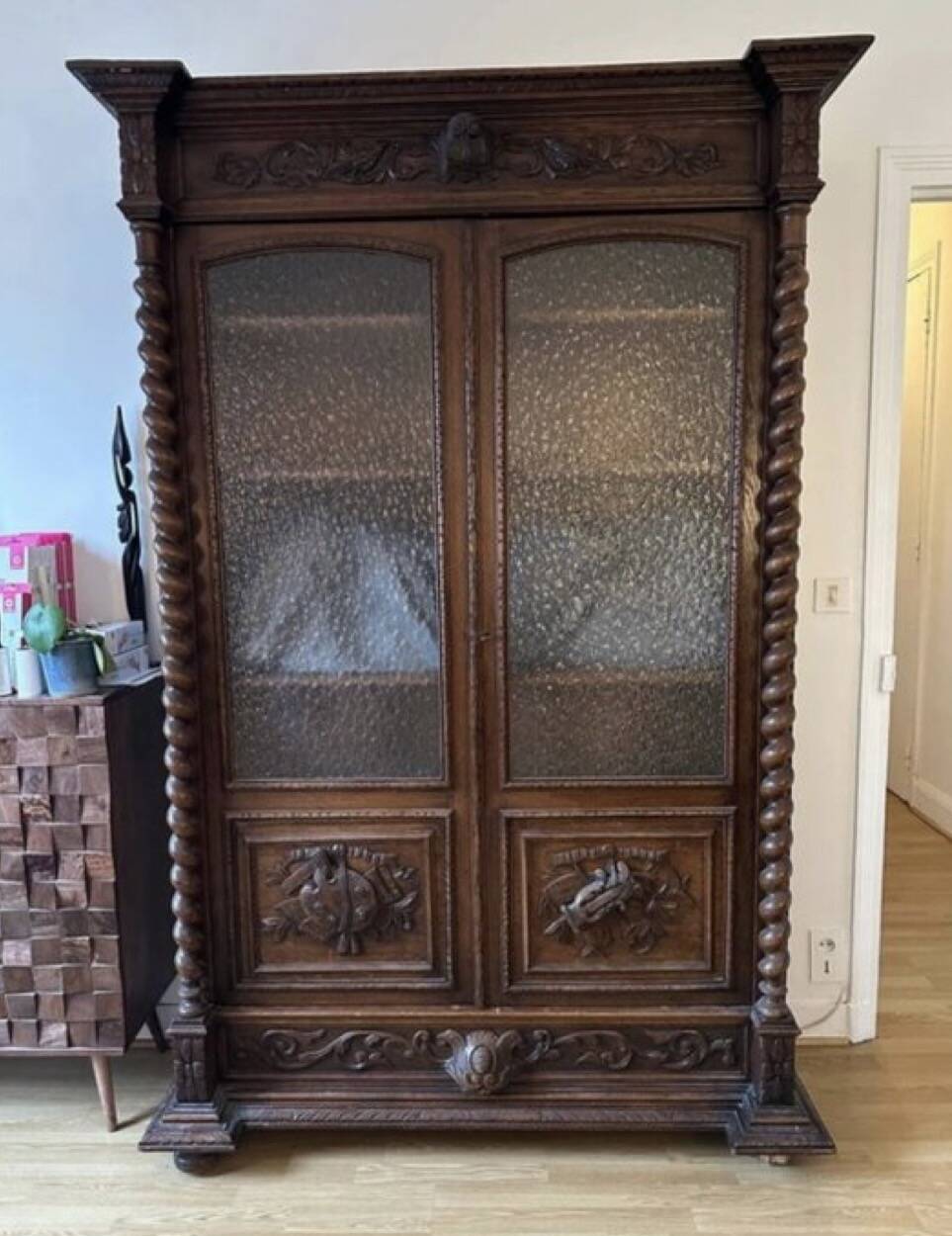 French Renaissance library Barley twist renaissance