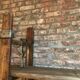 Industrial wall shelf