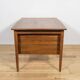 Mid-century walnut freestanding desk from Rosengren Hansen, Denmark, 1960s