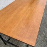 Vintage modernist desk in wood and metal