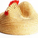 Old wicker chicken basket