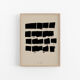 Framed abstract giclee art print 50x70cm