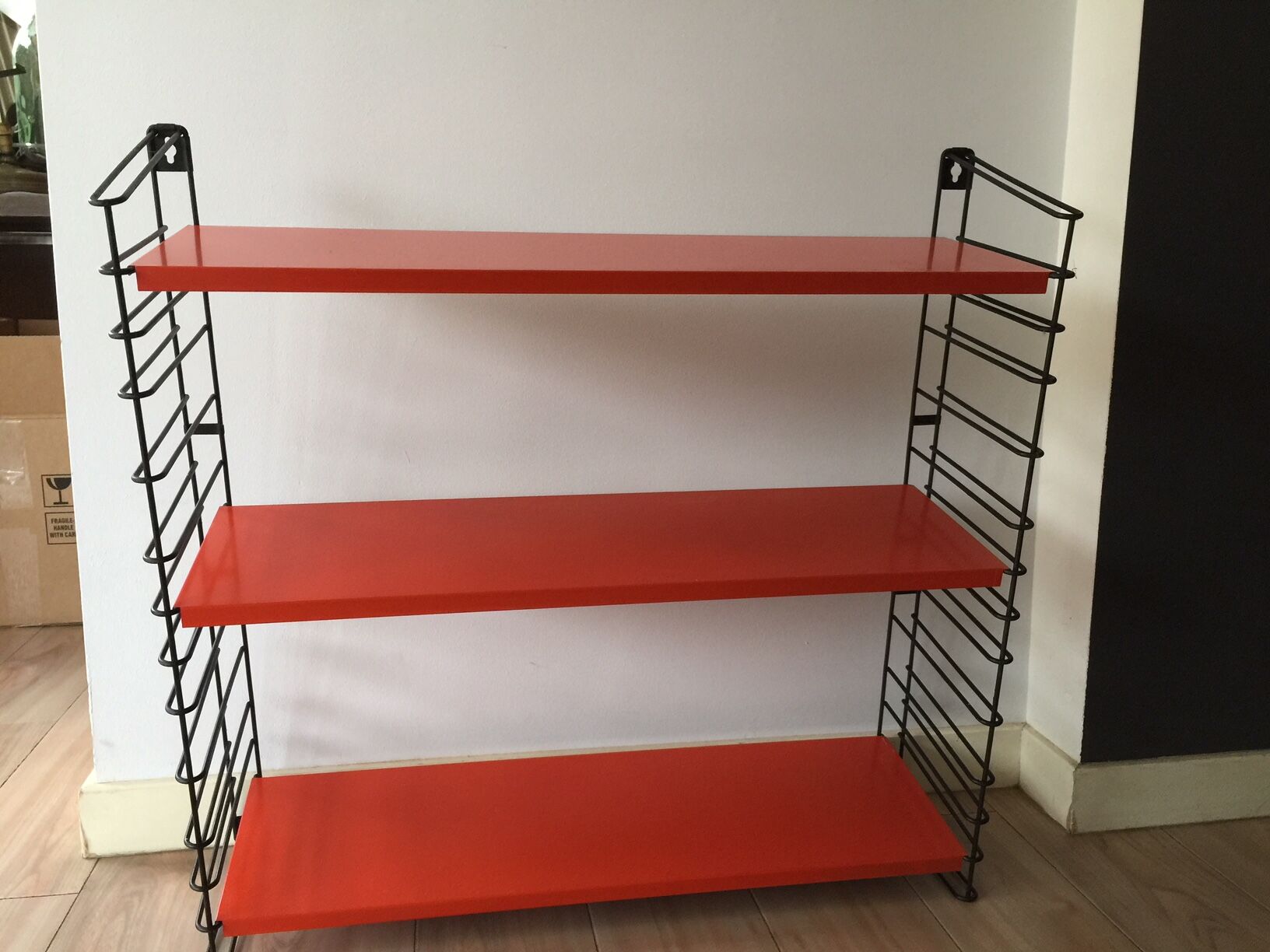 Wall shelf by a. d. dekker for taken, netherlands, 1950 s