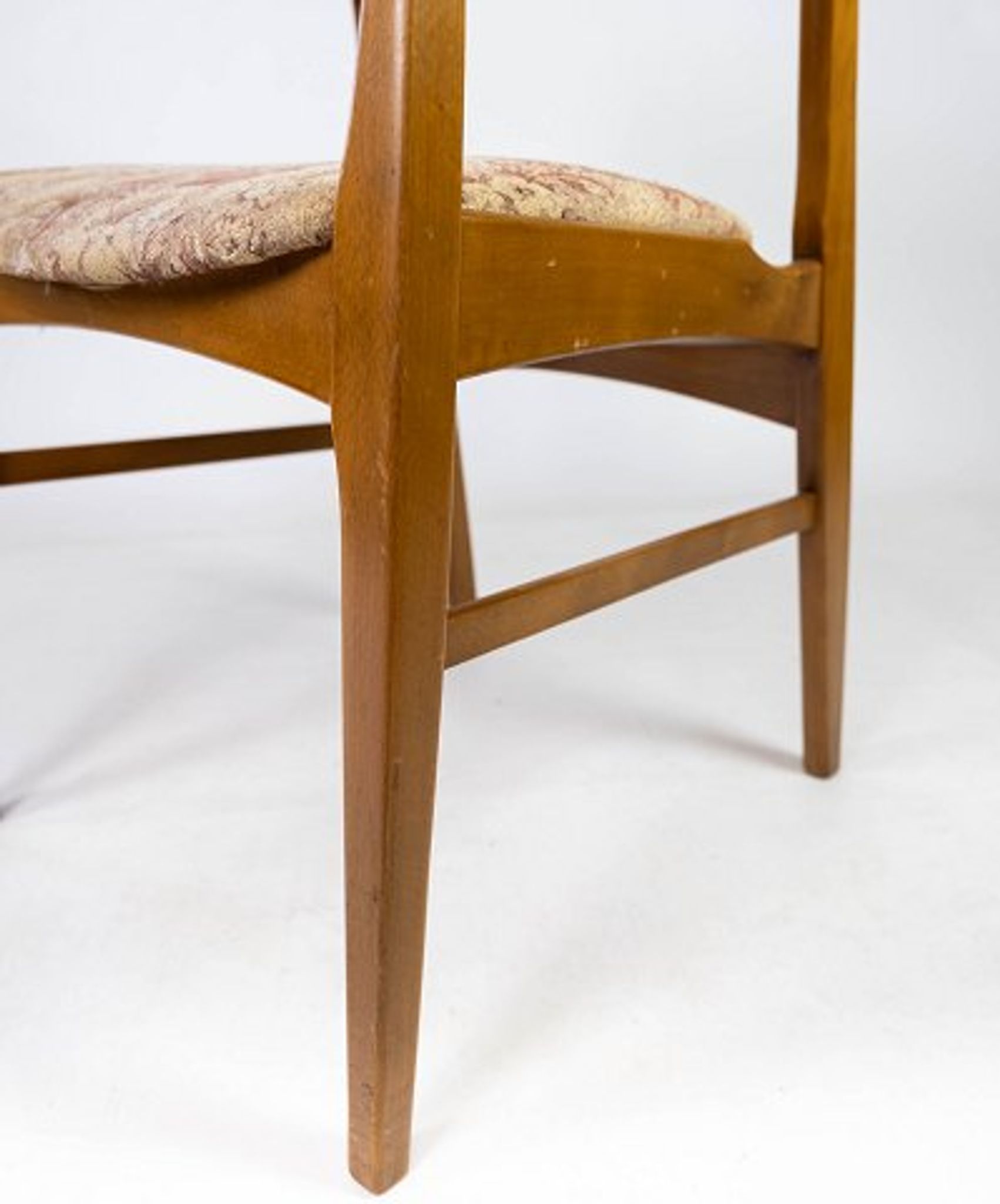 Chaise en teck avec accoudoirs 60s