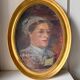 Antique Portrait Oil Painting With Wooden gilded frame 58cm x 45cm