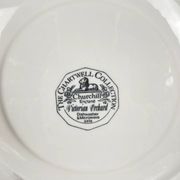 Set of 8 flat plates by Churchill, "Victorian Orchard" model, Staffordshire, England.